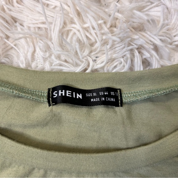 ◾️3/$25 SHEIN Midi Dress With Ruched Drawstring Sides And Split Hem - Picture 5 of 8